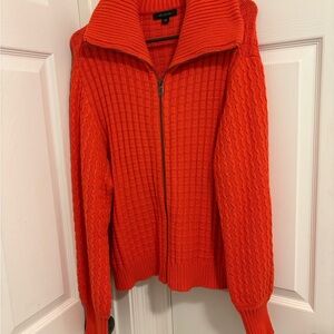 Ann Taylor Bold Orange Knit Sweater